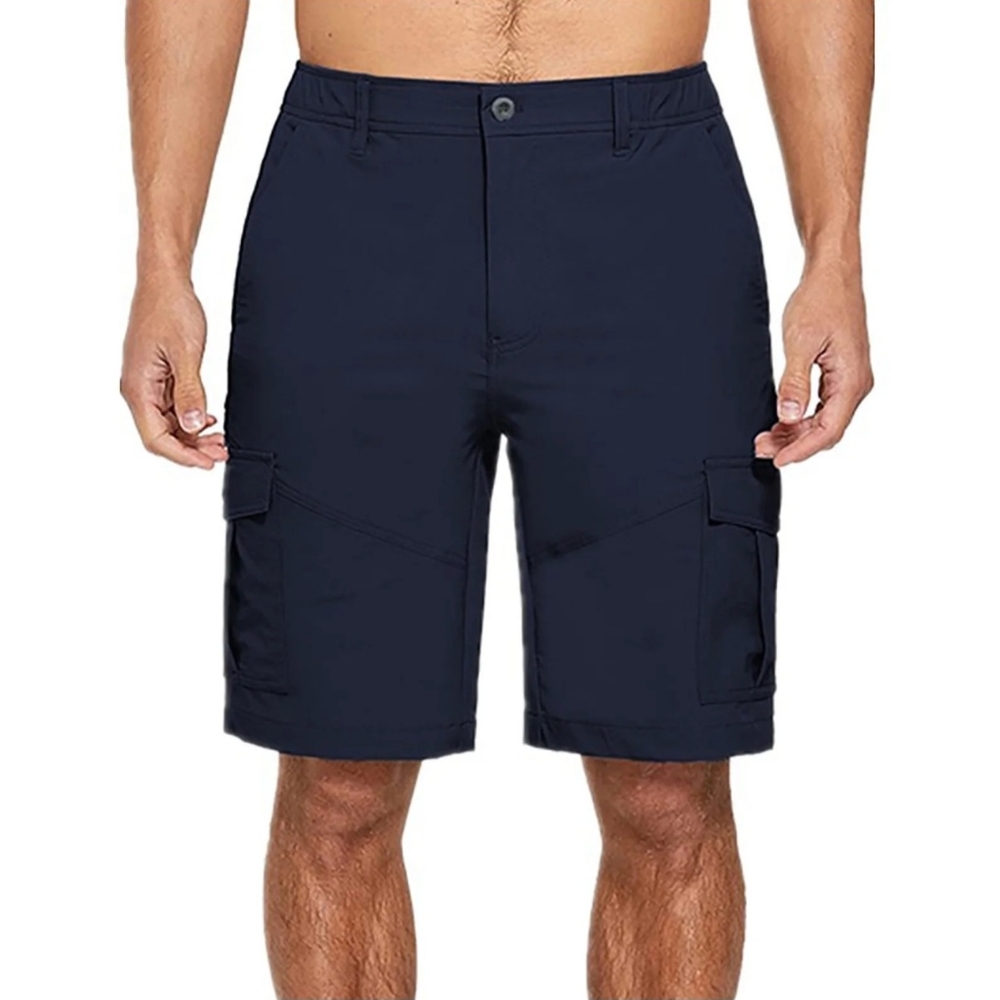 GAP Mens Shorts. NEW.  Navy Blue Size 31. Stretch fabric. Hits below the knee.